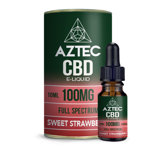 Aztec CBD Strawberry E-Liquid 10ml 500 mg