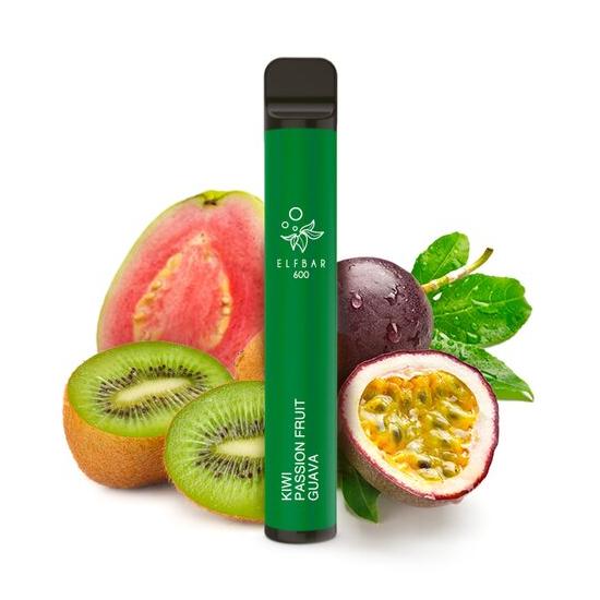 Elf Bar 600 Disposable Kiwi Passion Fruit Guava 20mg 2ml