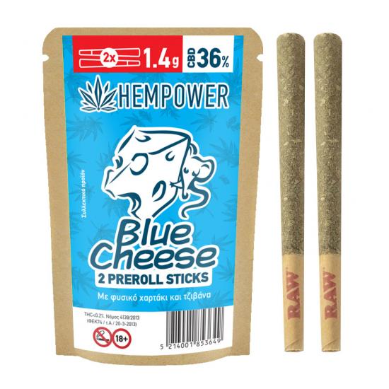 Hempower Blue Cheese Pre-Rolled Stick CBD 36% 2τεμ.