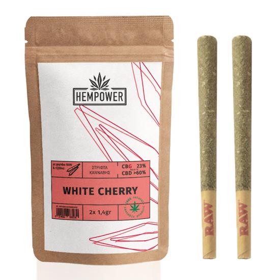 Hempower White Cherry Pre-Rolled Stick CBG 23% 2τεμ.
