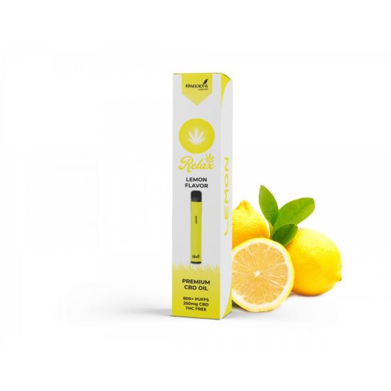 Relax CBD 800 Disposable Pod 250mg Lemon